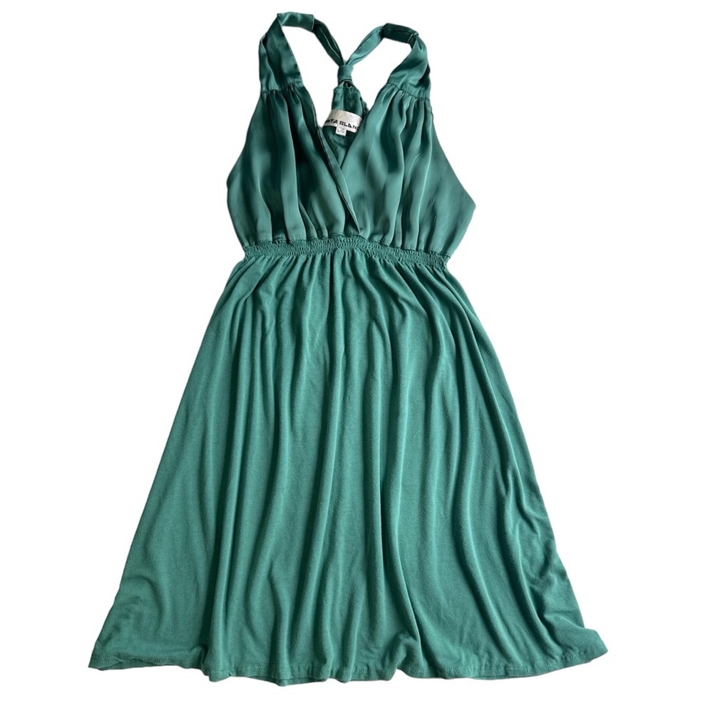 Costa Blanca Racer Back Green Dress